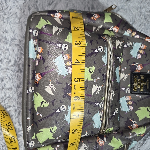 Disney Mini Backpack with Green and Gray Nightmare Before Christmas Print main image 9